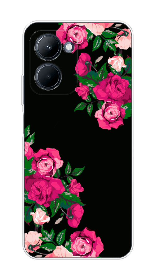 

Чехол на Realme C33 "Розы фуксия", Черный;розовый;зеленый, 2511350-1