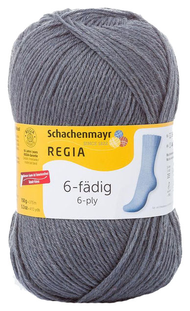 

Пряжа для вязания Regia 9801275 6-fadig (06047), Серый, Regia 6-fadig 150g
