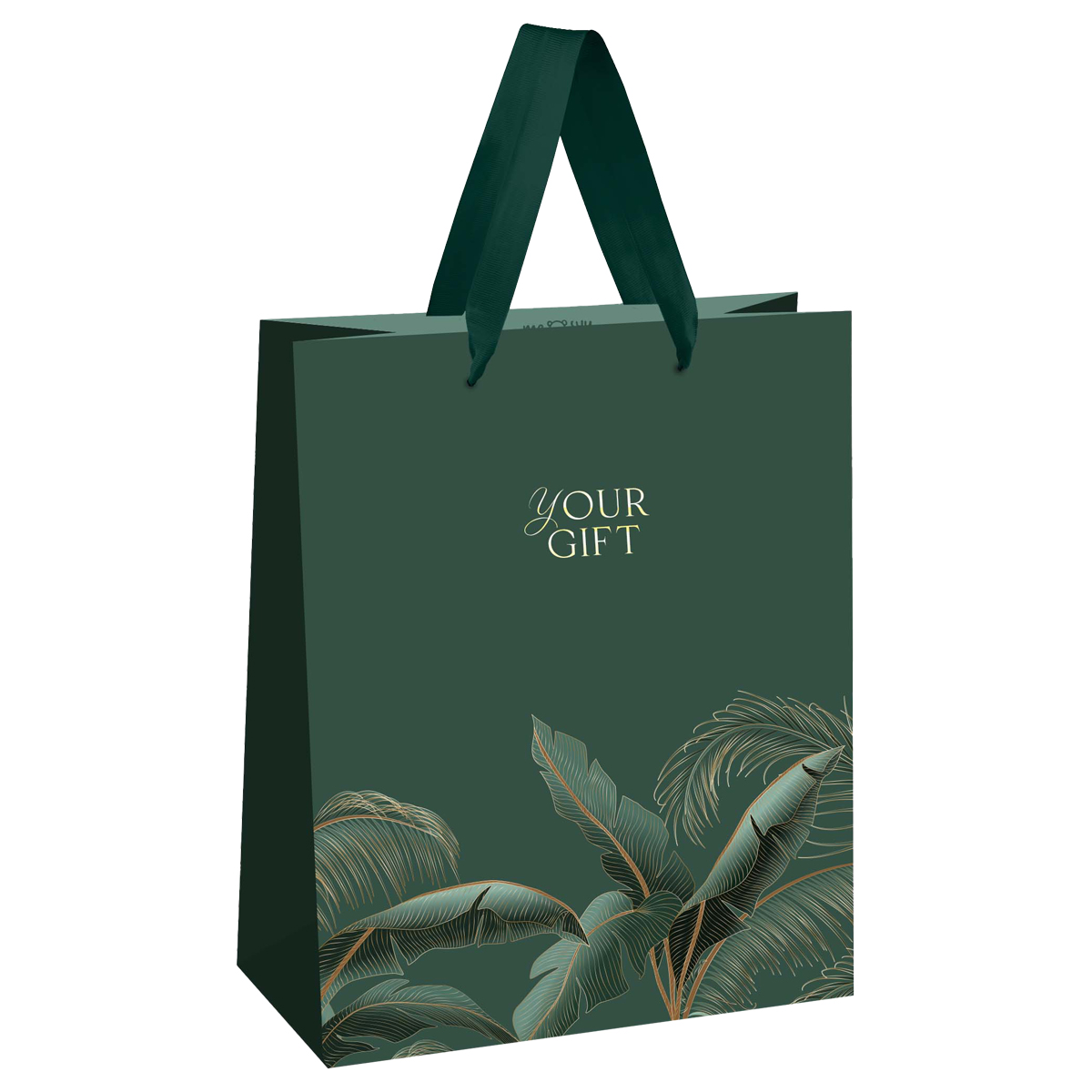 

Пакет подарочный MESHU "Мир тропиков", отд. фольгой, матовая ламинация, 26х32х12см 12 штук, Зеленый