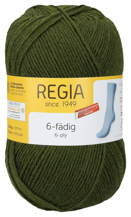 

Пряжа для вязания Regia 9801275 6-fadig (00320), Зеленый, Regia 6-fadig 150g
