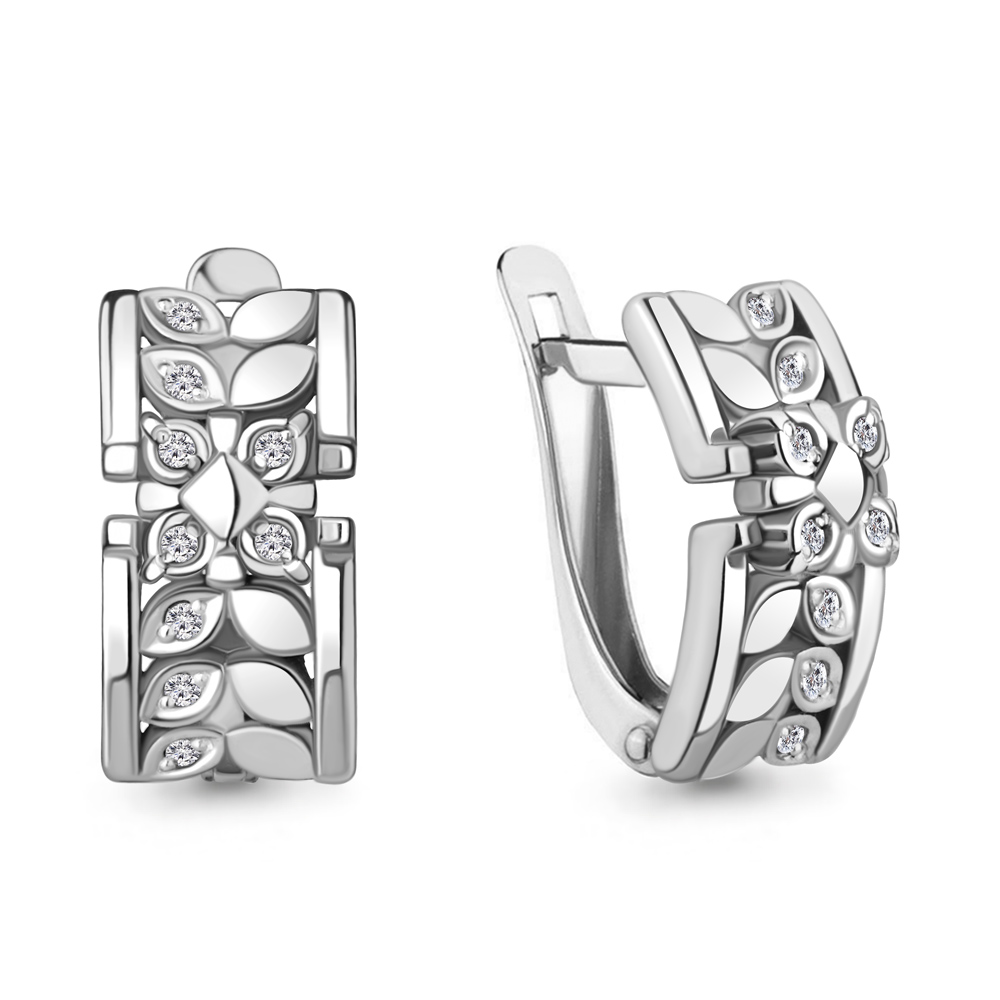 

Серьги из серебра с бриллиантом Aquamarine 040234_925_р, 040234_925_р
