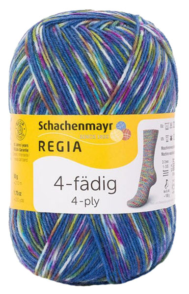 

Пряжа для вязания Regia 9801269 4-fadig (09396), Синий, Regia 4-fadig Color 100g