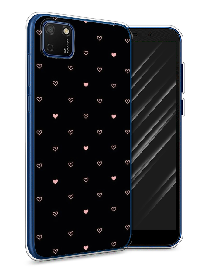

Чехол Awog на Honor 9S "Черный фон и сердечки", Розовый;серый;черный, 6102650-3