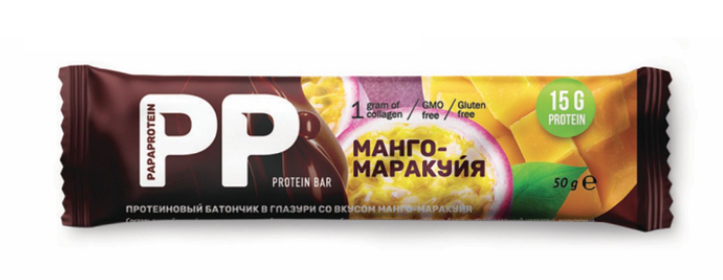 

Батончик Papaprotein протеиновый манго-маракуйя 50 г