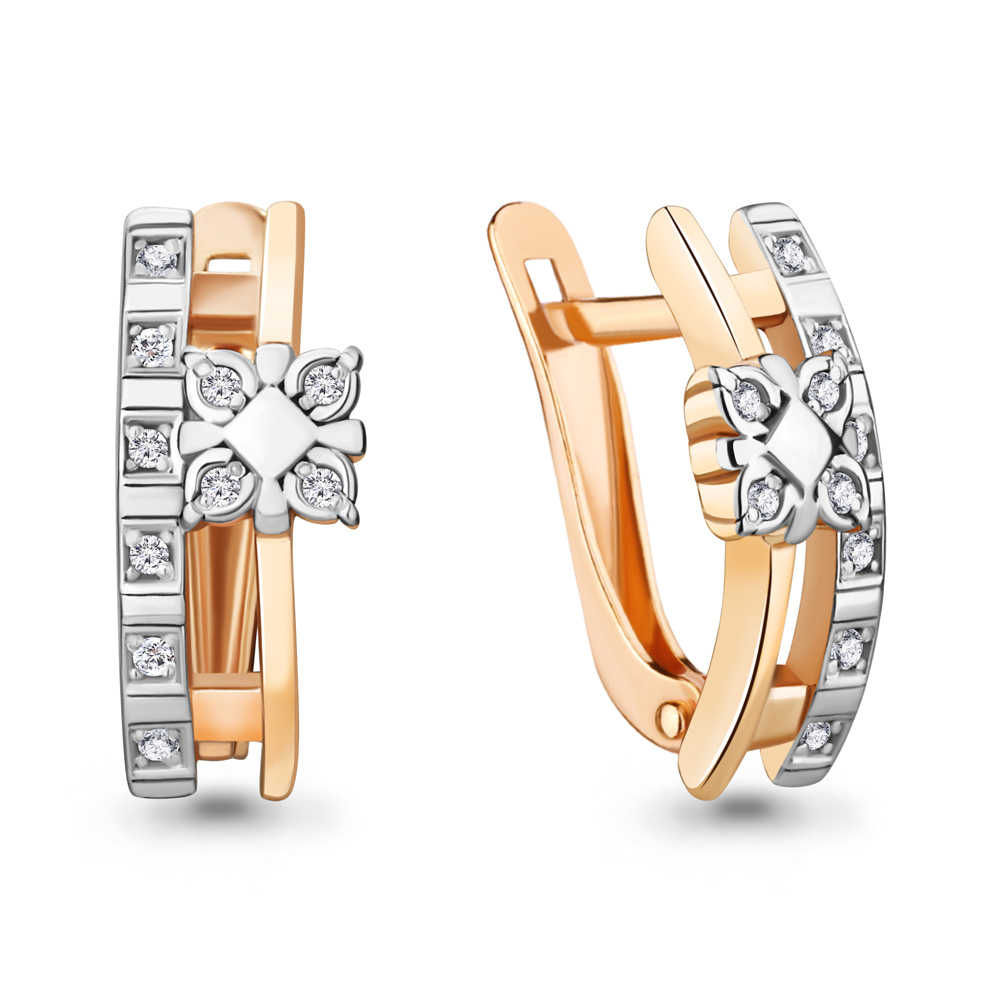 

Серьги из серебра с бриллиантом Aquamarine 040233_925_з, 040233_925_з