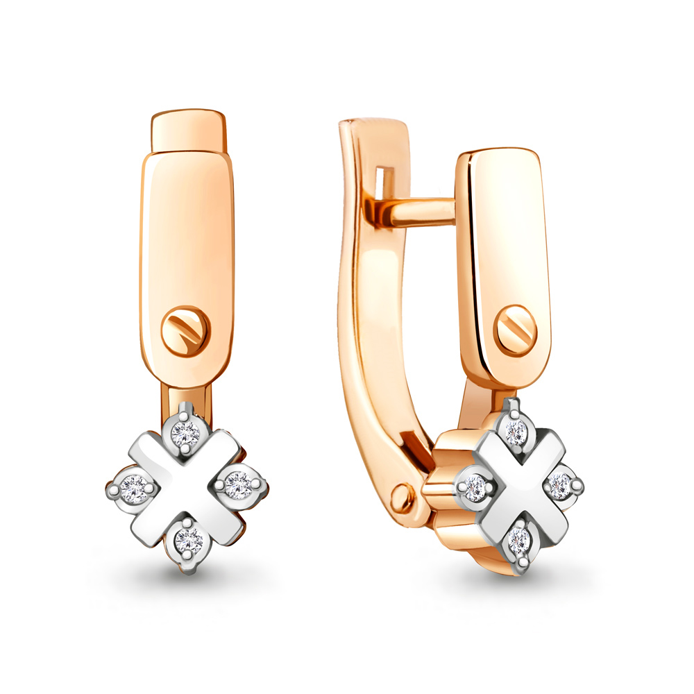 

Серьги из серебра с бриллиантом Aquamarine 040230_925_з, 040230_925_з