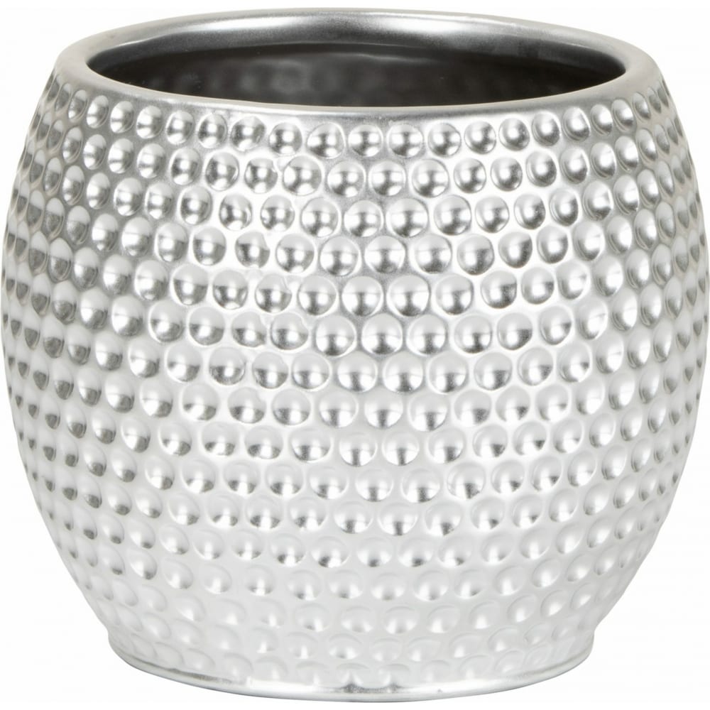 

Круглое керамическое кашпо SCHEURICH 732 Platinum Silver