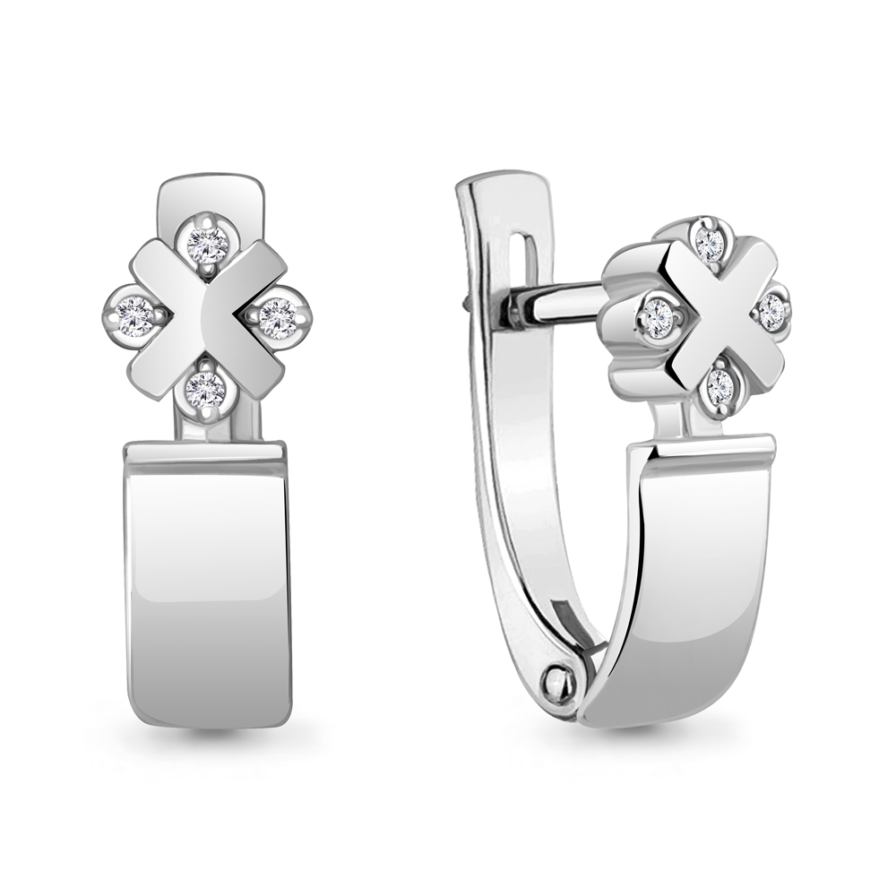 

Серьги из серебра с бриллиантом Aquamarine 040228_925_р, 040228_925_р