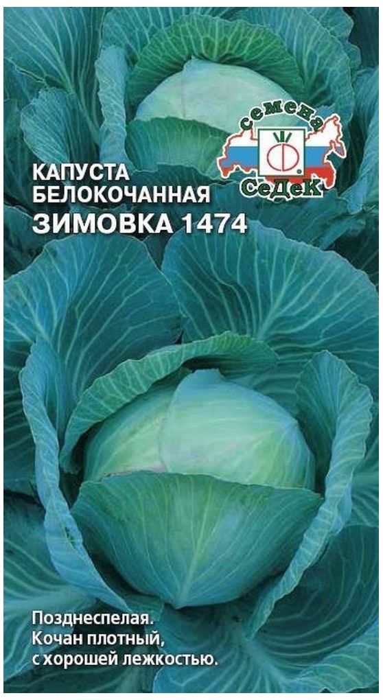 

Семена Капусты СеДеК Зимовка 1474 белокочанная 0,5 г