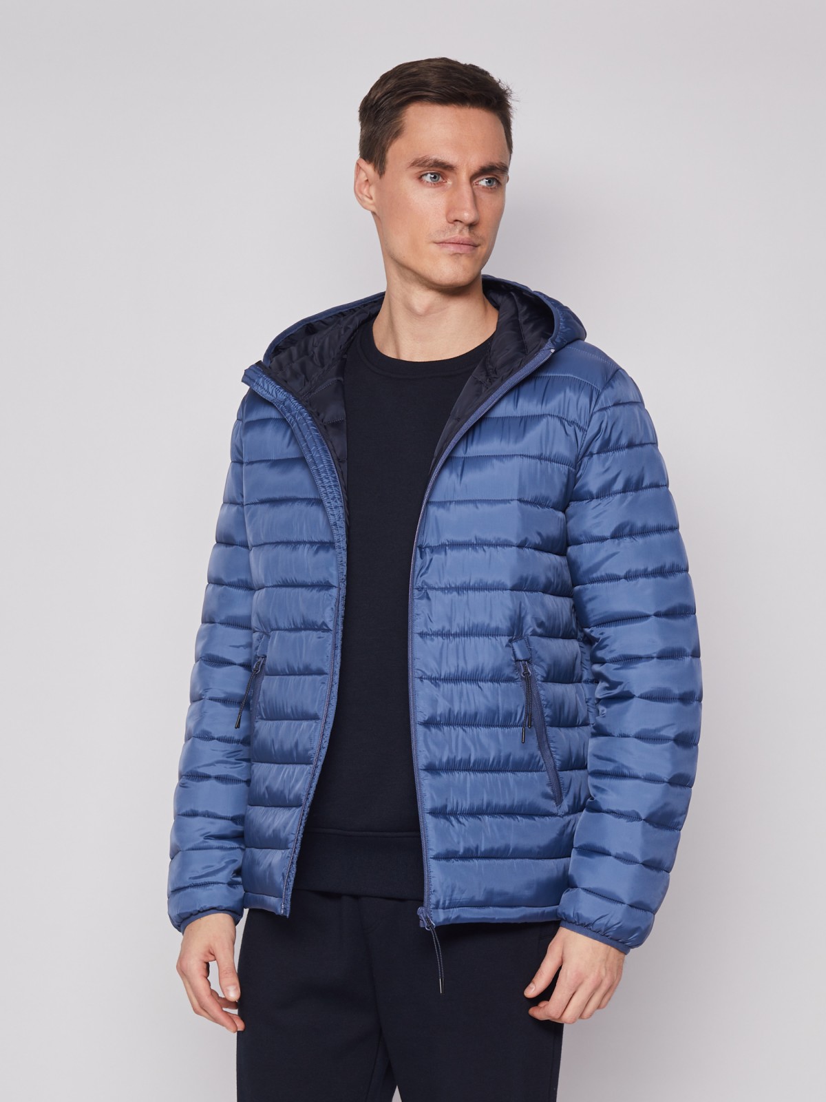 

Куртка мужская Zolla 012125146034 синяя 2XL, 012125146034
