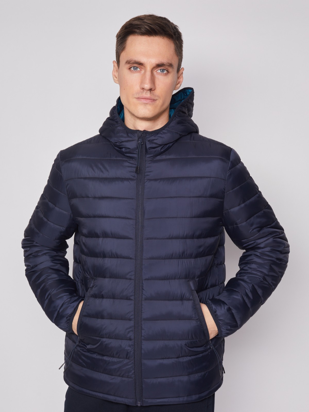 

Куртка мужская Zolla 012125146034 синяя XL, 012125146034