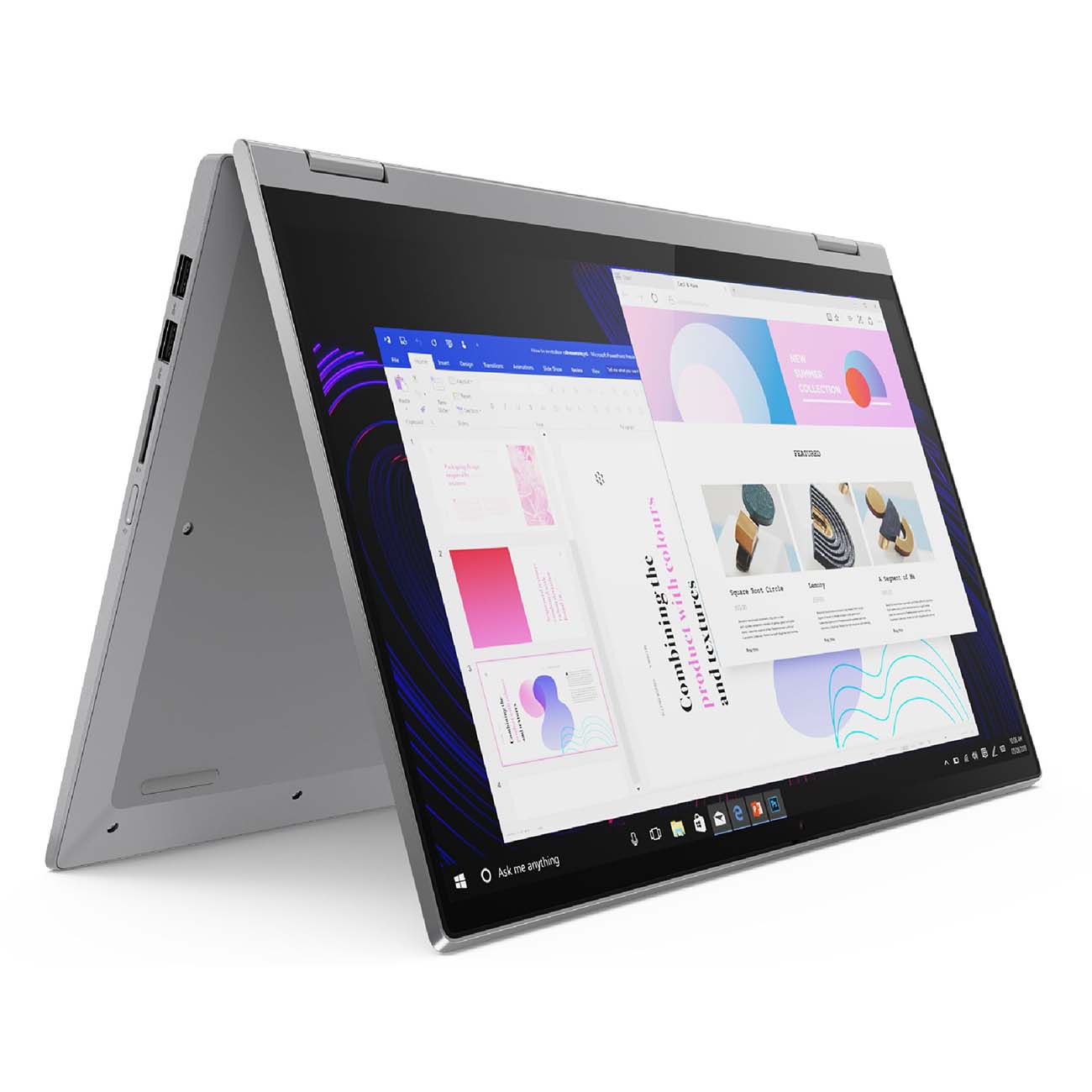 фото Ноутбук-трансформер lenovo ideapad flex 5 15itl05 gray (82ht005aru)