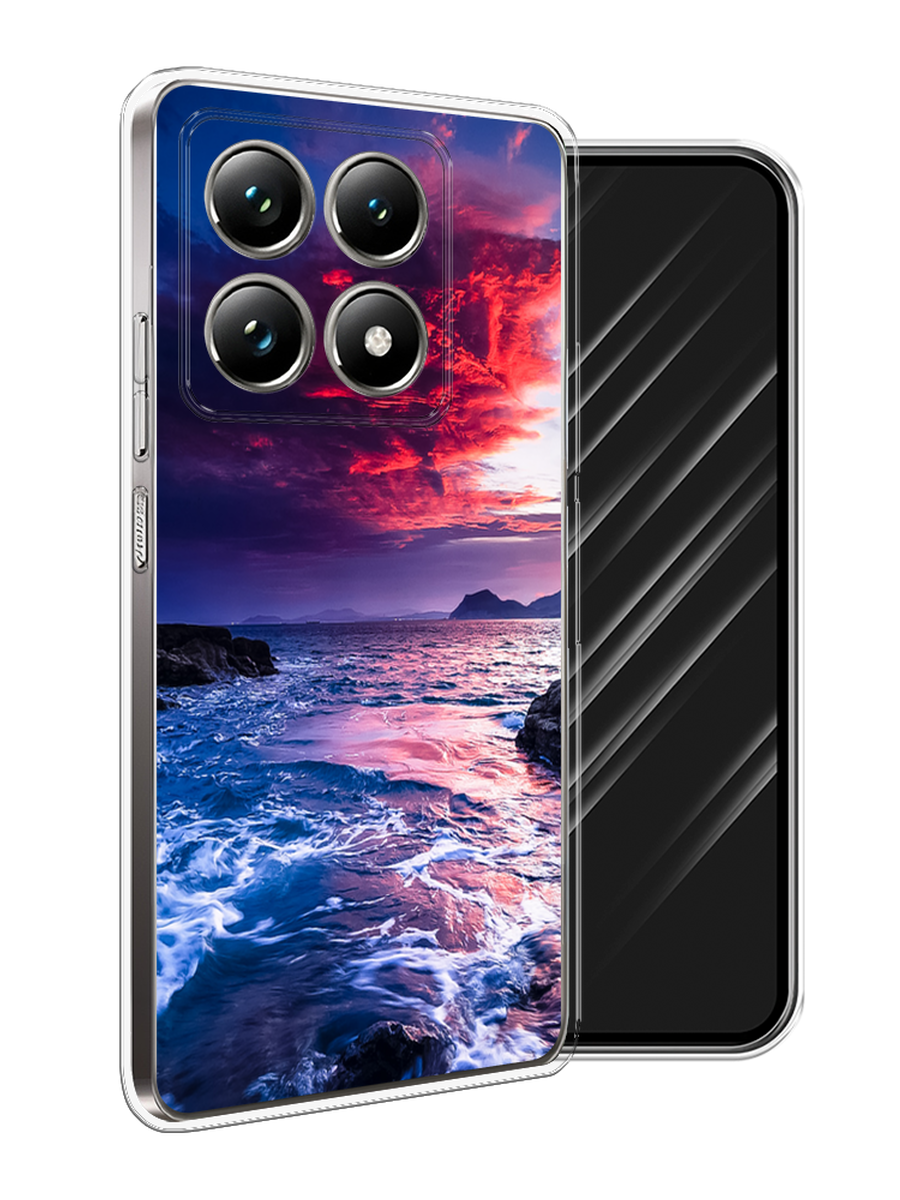 

Чехол Awog на Xiaomi 14T Pro "Волны 1", Розовый;синий, 323450-1