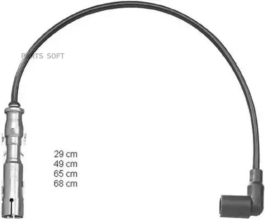 

Zef1224_к-кт проводов vw golf/passat, skoda octavia 1.6/2.0 96>
