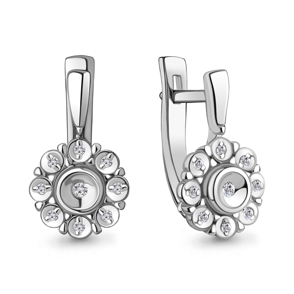 

Серьги из серебра с бриллиантом Aquamarine 040215_925_р, 040215_925_р