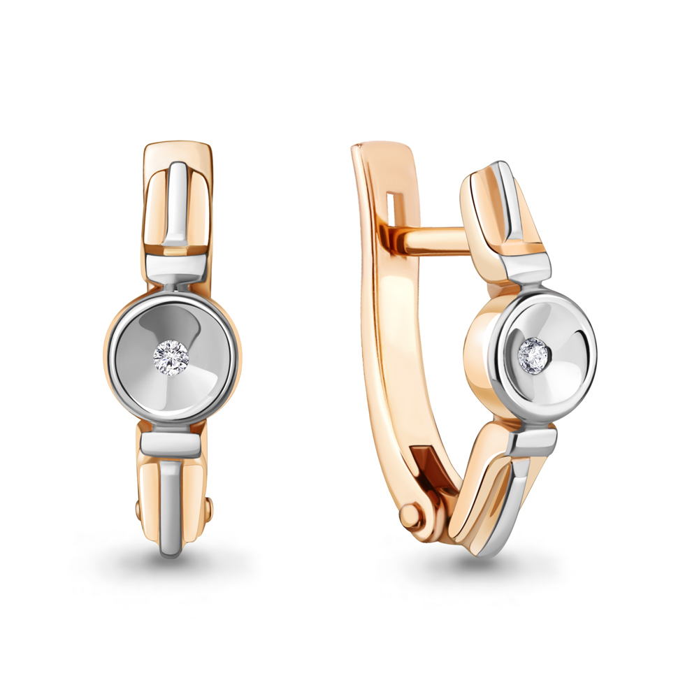 

Серьги из серебра с бриллиантом Aquamarine 040200_925_з, 040200_925_з
