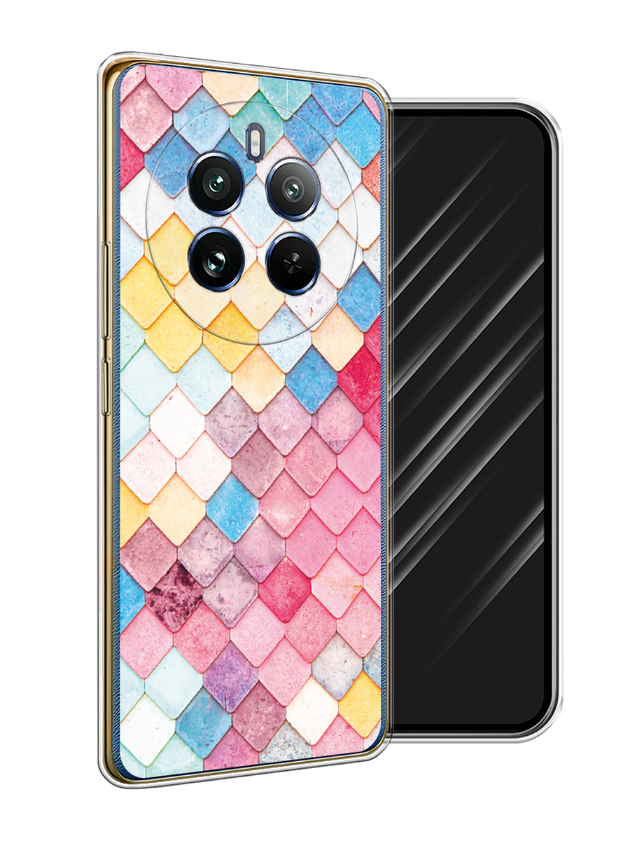 

Чехол Awog на Realme 12 Pro/Realme 12 Pro Plus "Нежные ромбики", Красный, 2516250-1