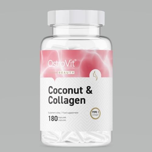 Морской коллаген + кокосовое масло Ostrovit Collagen & MCT Oil from coconut 180 капсул