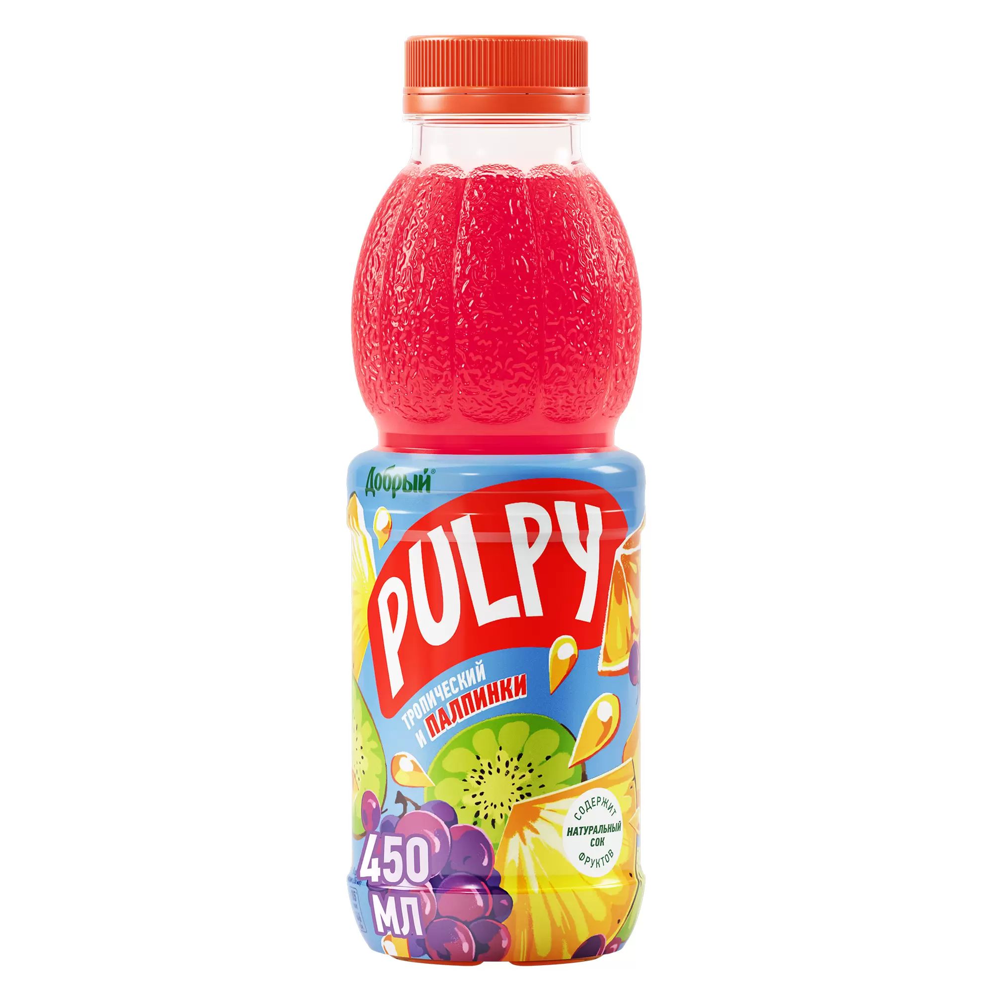 Напиток сокосодержащий Pulpy Тропический, 0,9 л х 12 шт
