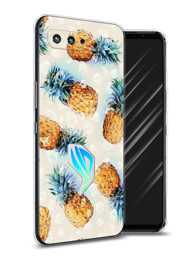 

Чехол Awog на Asus ROG Phone 5 "Ананасы", Бежевый, 44250-3