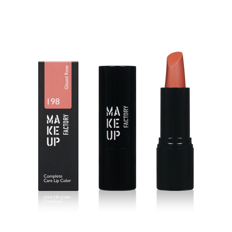 Помада для губ MAKE UP FACTORY Lip Color кремовая, тон 198 Glazed Rose, 4 г