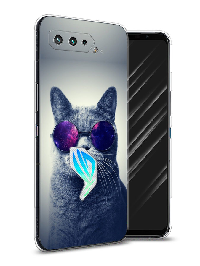 

Чехол Awog на Asus ROG Phone 5 "Космический кот", Красный, 44250-1