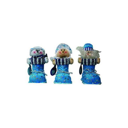 фото Мягкая игрушка с башмачком для подарков, 20 см snowmen