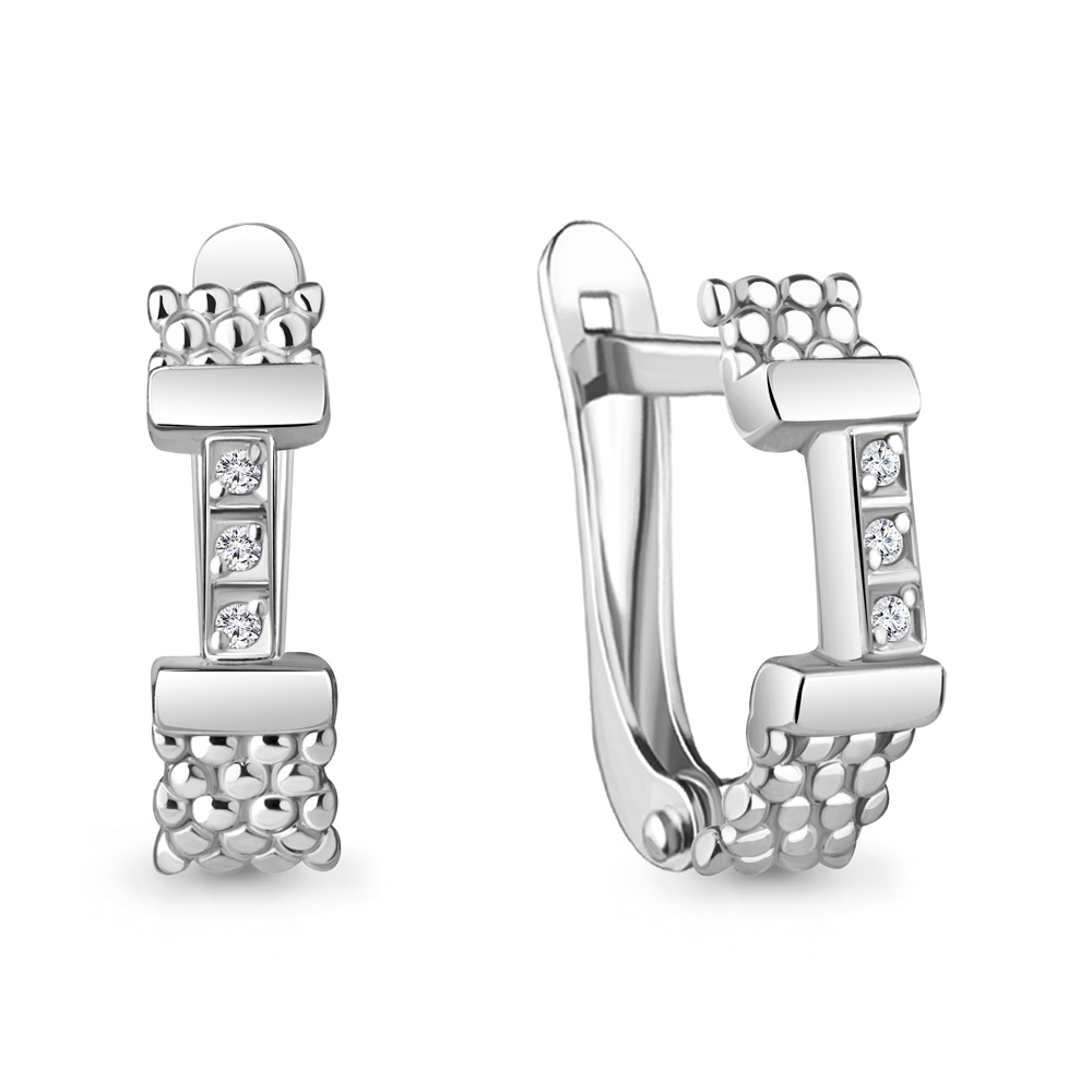 

Серьги из серебра с бриллиантом Aquamarine 040199_925_р, 040199_925_р