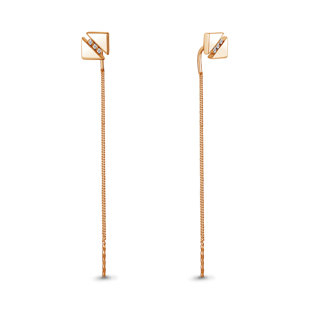 

Серьги из серебра с бриллиантом Aquamarine 040193_925_з, 040193_925_з