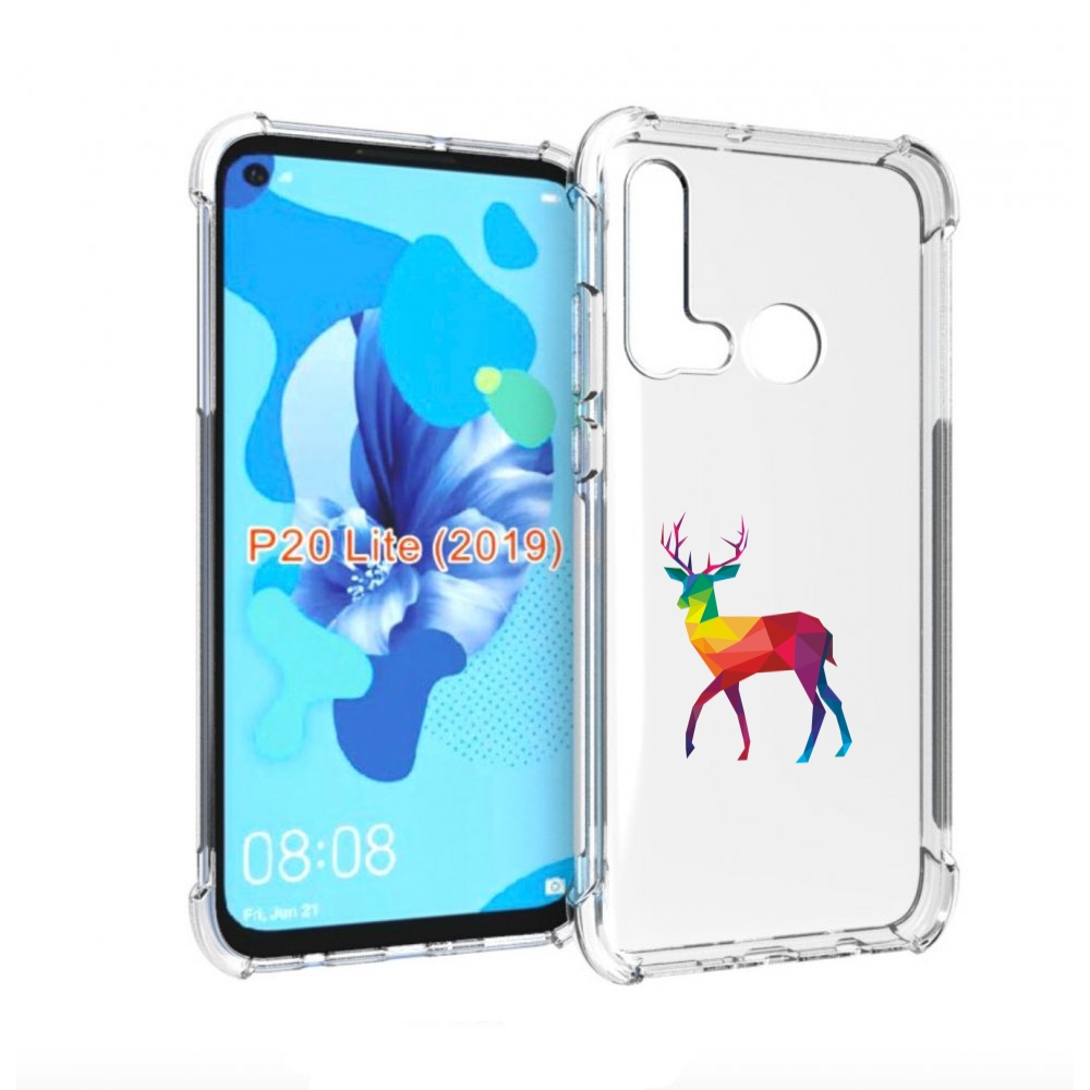 

Чехол бампер MyPads геометрический олень для Huawei P20 Lite (20, Прозрачный, Tocco