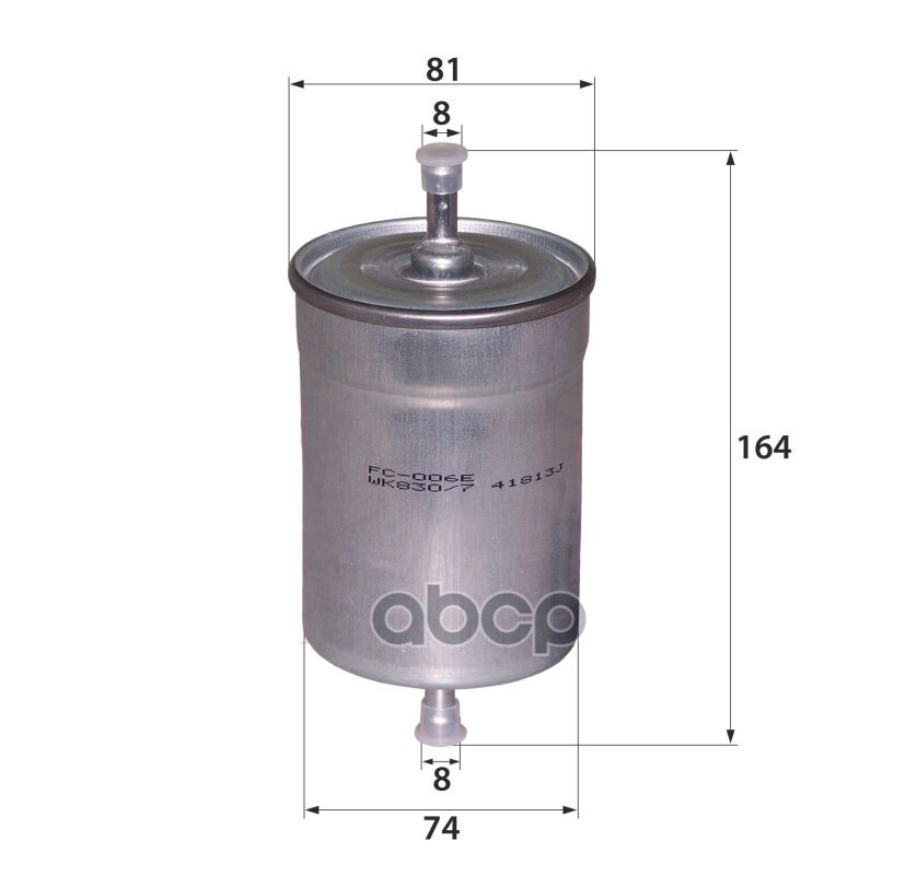 Fc-006E Wk830/7 (Фильтр Топливный) Rb-exide арт. FC006E