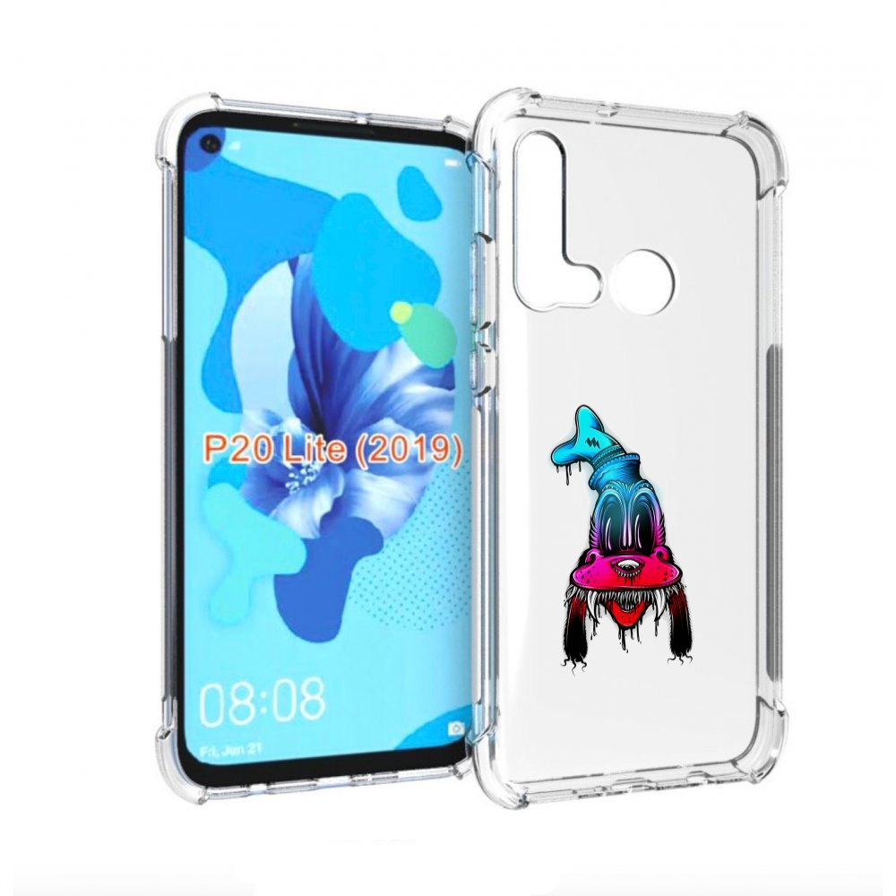 

Чехол бампер MyPads Гуффи для Huawei P20 Lite (2019)., Прозрачный, Tocco