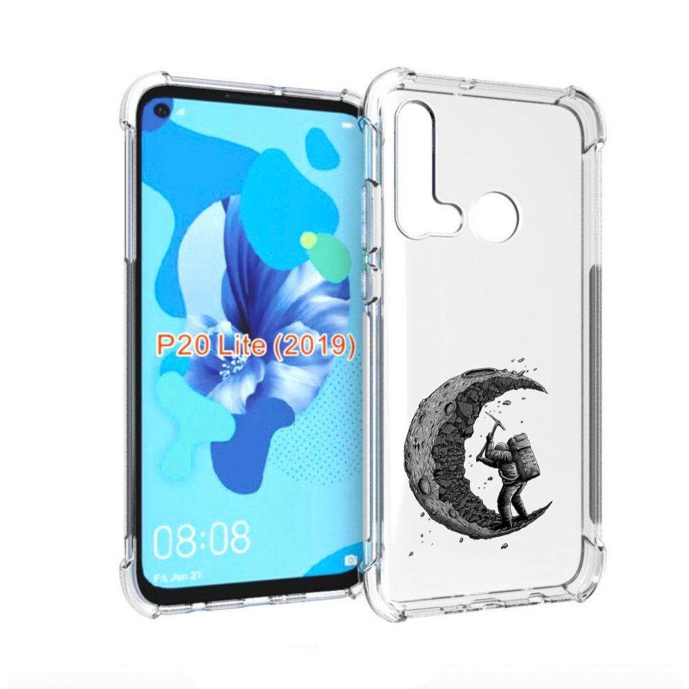 

Чехол бампер MyPads камненная луна для Huawei P20 Lite (2019)., Прозрачный, Tocco