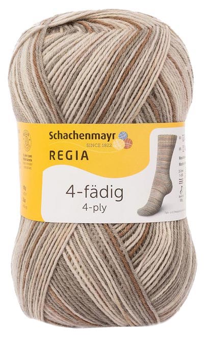 

Пряжа для вязания Regia 9801269 4-fadig (07385), Бежевый, Regia 4-fadig Color 100g