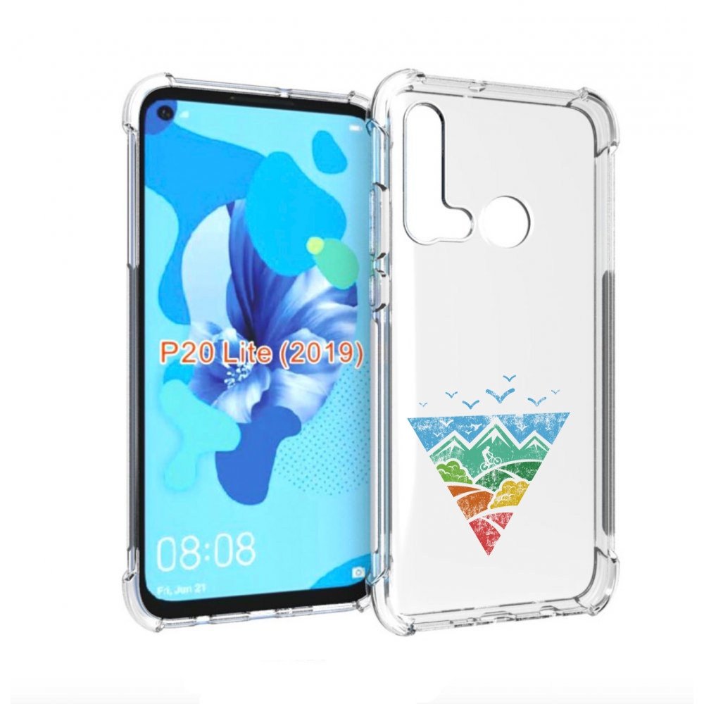 

Чехол бампер MyPads Лес земля море чайки для Huawei P20 Lite (20, Прозрачный, Tocco