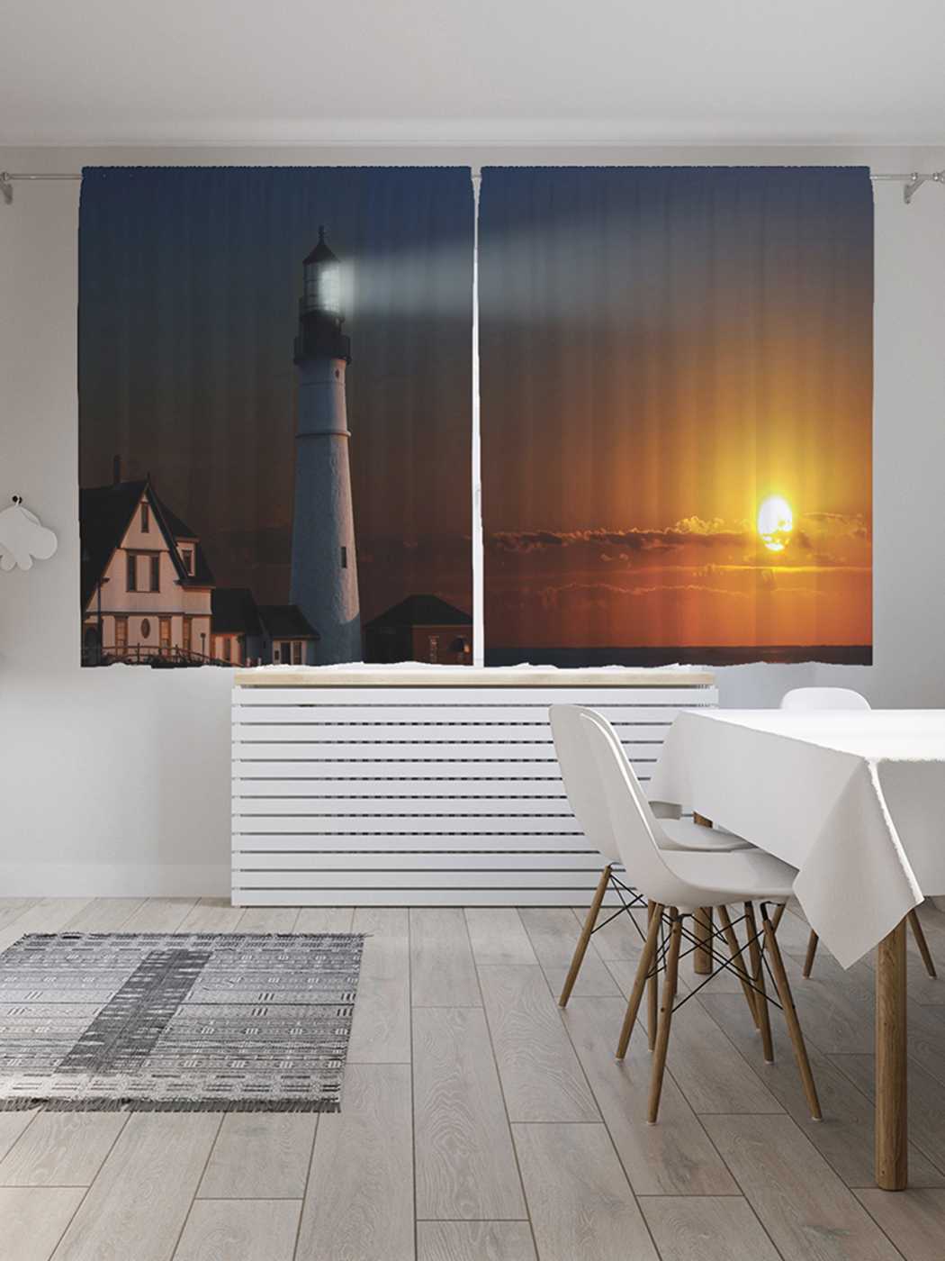 

Шторы JoyArty c фотопечатью "Бесстрашный маяк" из сатена, 290х180 см, Бесстрашный маяк