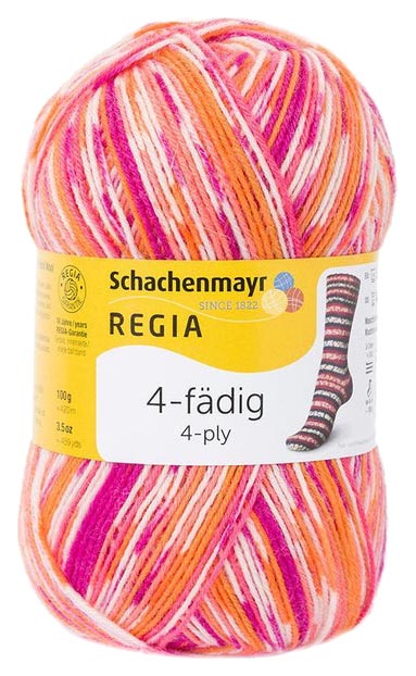 

Пряжа для вязания Regia 9801269 4-fadig (07203), Разноцветный, Regia 4-fadig Color 100g