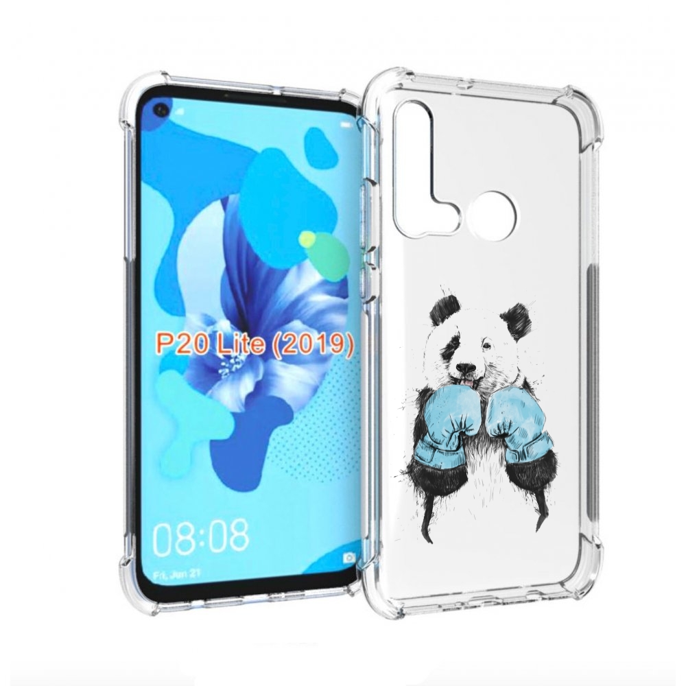 

Чехол бампер MyPads панда боксер для Huawei P20 Lite (2019)., Прозрачный, Tocco