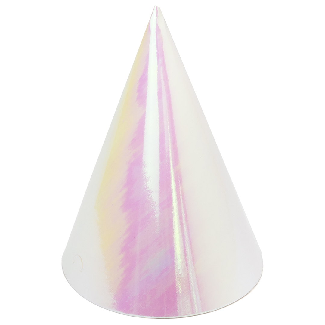 Колпаки праздничные Волна веселья 6231748 Жемчужный перелив 16 см 6 шт