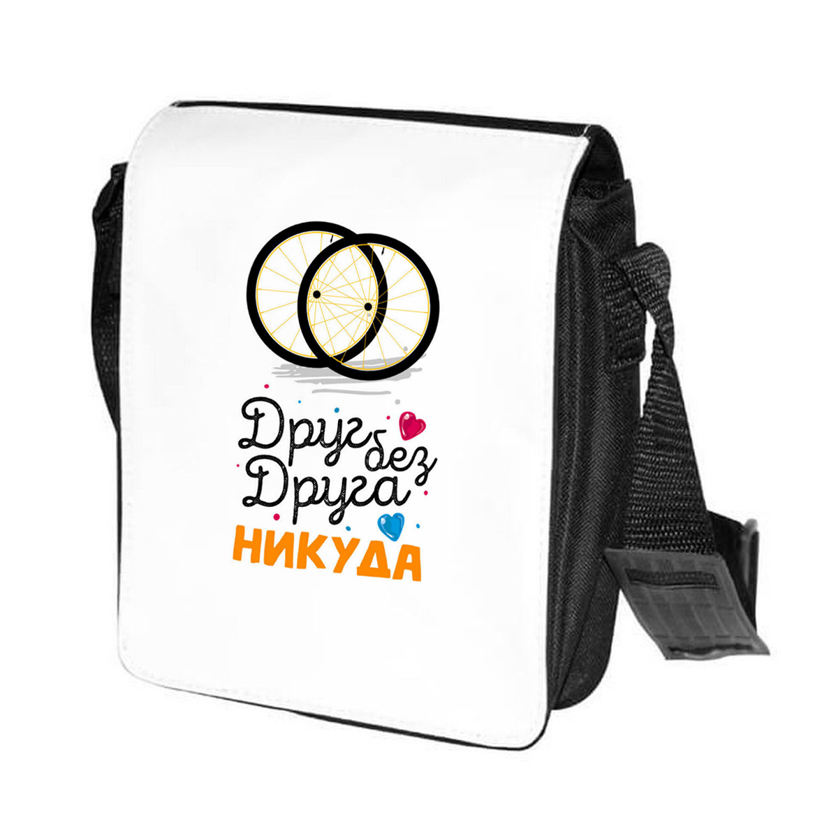 

Сумка унисекс CoolPodarok CN015998 черно-белый, Черный;белый, CN015998