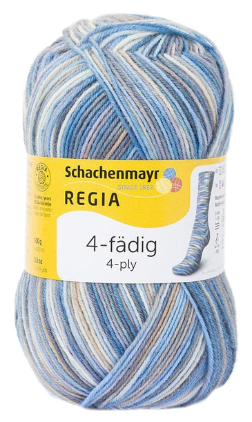

Пряжа для вязания Regia 9801269 4-fadig (05030), Голубой, Regia 4-fadig Color 100g