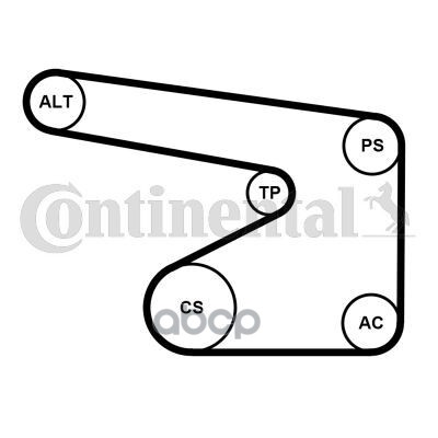 Комплект Ремня Поликлинового Continental арт. 5PK1355K1