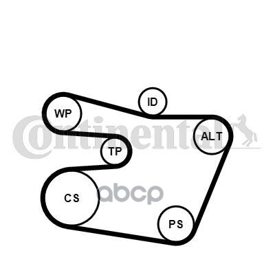 

Комплект Поликлинового Ремня Continental арт. 6pk1538k1