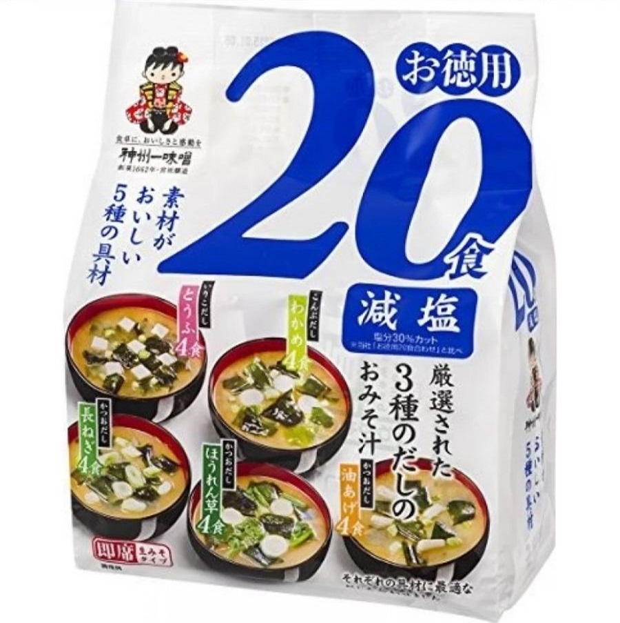 

Мисо-суп Miyasaka c пониженным содержанием соли, 20 порций, 302 г, Miyasaka pack