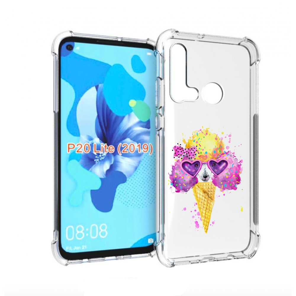 

Чехол бампер MyPads Рожок для Huawei P20 Lite (2019)., Прозрачный, Tocco