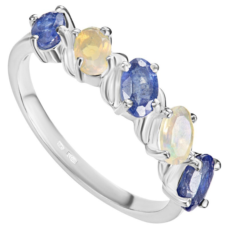 

Кольцо из серебра с сапфиром  LAZURIT-ONLINE 804800, 804800