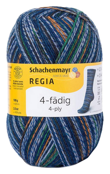 

Пряжа для вязания Regia 9801269 4-fadig (03731), Синий, Regia 4-fadig Color 100g