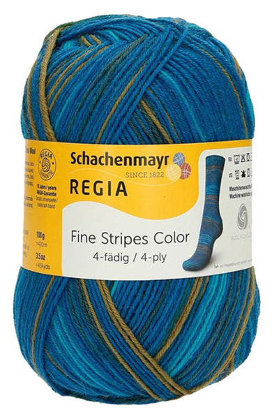 

Пряжа для вязания Regia 9801269 4-fadig (03707), Синий;коричневый, Regia 4-fadig Color 100g