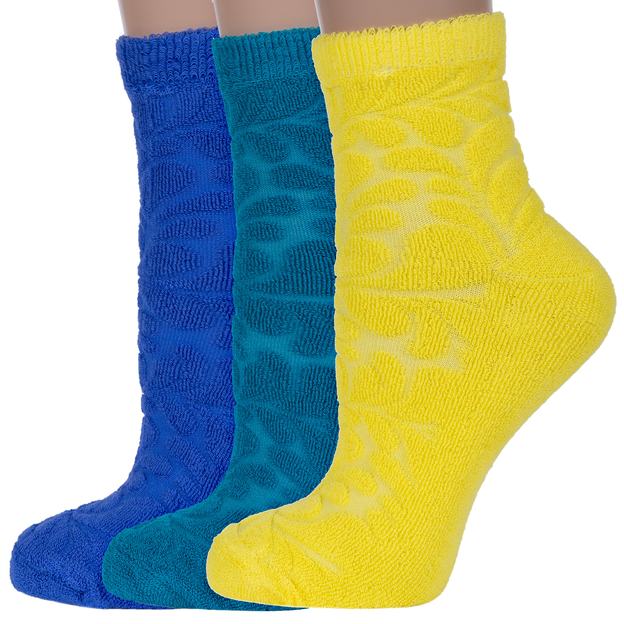 

Носки для девочек Rusocks 3-Д-33301 цв. бирюзовый; желтый; синий р. 30, 3-Д-33301