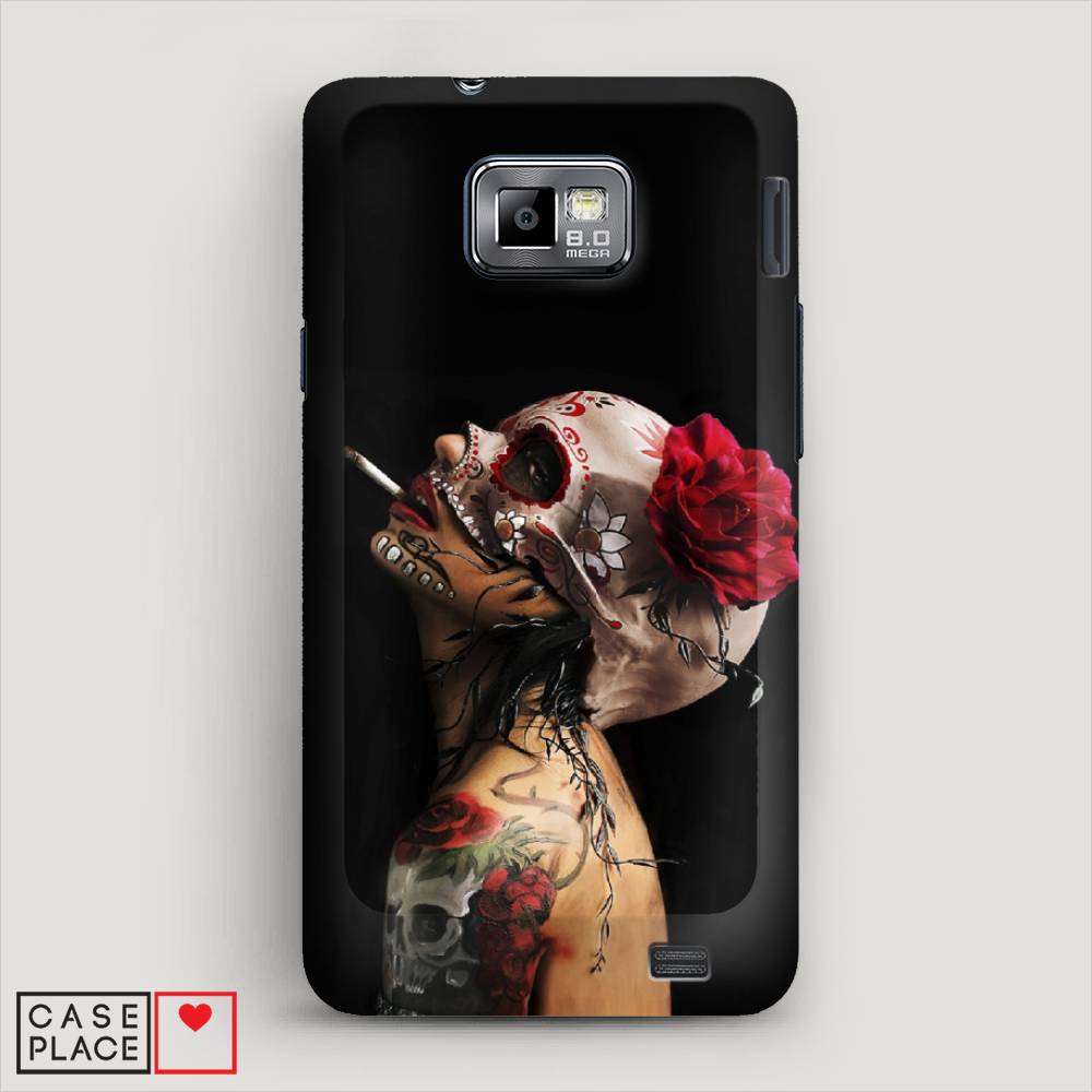 

Чехол Awog "Девушка с черепом" для Samsung Galaxy S2